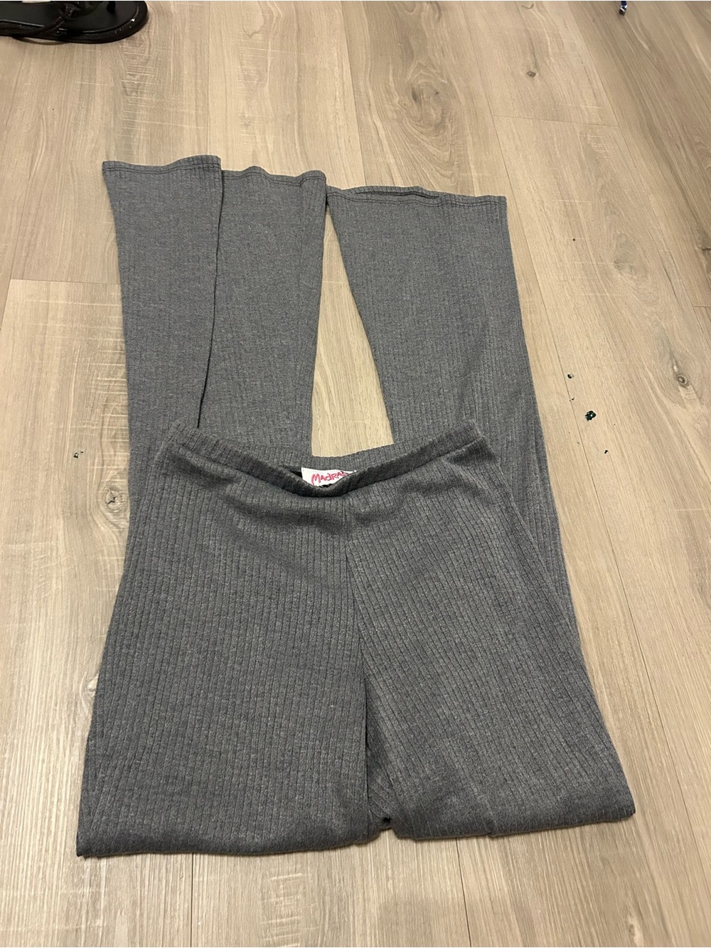 Cozy Ribbed Gray Leggings